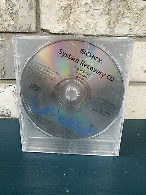 sony system recovery cd